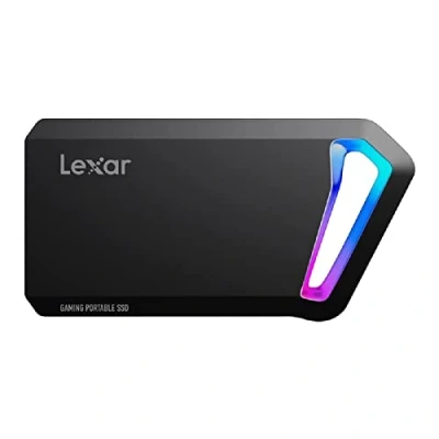 Afbeelding van Lexar SL660 BLAZE Gaming Draagbare SSD 512 GB, externe USB 3.2 Gen 2x2, Solid State Drive met RGB LED&#039;s, tot 2000MB/s lezen, 1900MB/s Schrijven, Type C poort (LSL660X512G RNNNG)