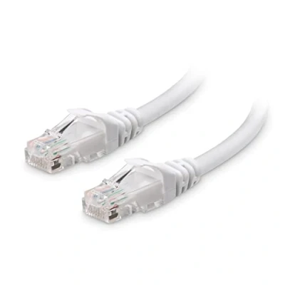 Afbeelding van Cable Matters Cat6 Ethernet kabel met beschermlip (Cat6 kabel, Cat 6 kabel) van meter in wit