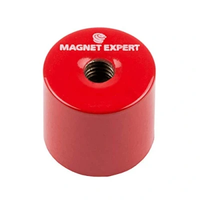 Afbeelding van Magneet Expert® 20.5mm dia x 19mm dikke Alnico Deep Pot c/w M6 schroefdraad gat 4kg Pull (Pack van 1)