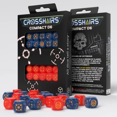 Afbeelding van Q Workshop QWOSTCA1 Crosshairs Compact D6: kobalt &amp; rood