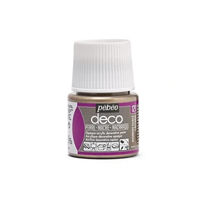 Afbeelding van Verf ijskastanje acryl parelmoer dekkend 45 ml Pébéo