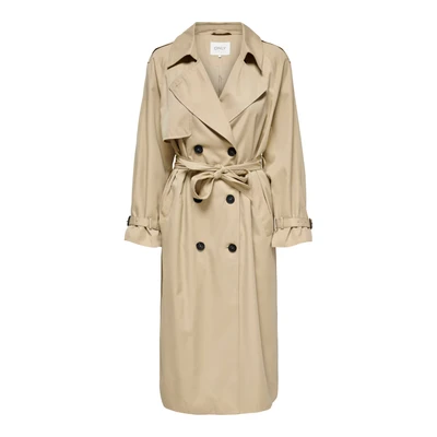 Afbeelding van ONLY Onlchloe Double OTW NOOS Trenchcoat, Dames, Maat: XL, Tannin