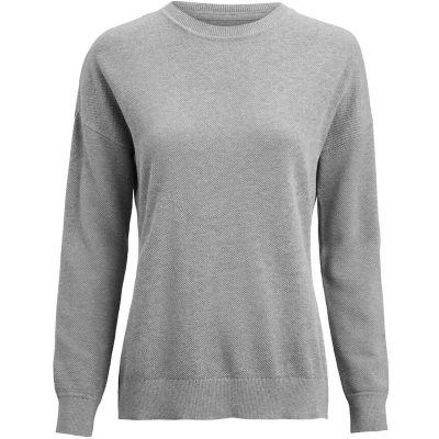 Afbeelding van James Harvest Ashland Casual Gebreide Sweater Dames 2122512 Grey Melange L