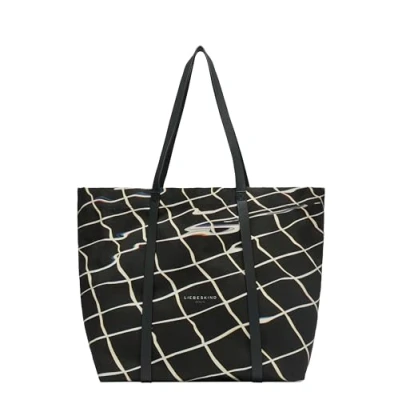 Afbeelding van LIEBESKIND BERLIN Schoudertas Aurora Pool Print Shopper Black Zwart