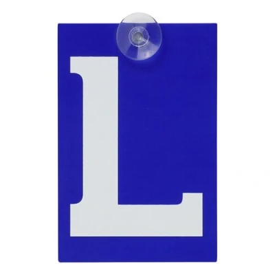 Afbeelding van Pro Plus L plaat met zuignap 100 x 150 mm Blauw