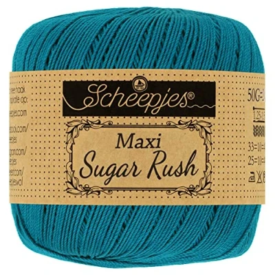 Afbeelding van Scheepjes Maxi Sugar Rush 400 Petrol Blue Garen 10x50g