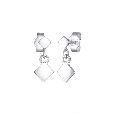 Afbeelding van Elli Viereck GEO Trend Minimal Filigran Oorbellen, Dames, Maat: One Size, Silber