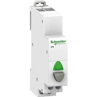 Afbeelding van Schneider Electric Acti9 iPB 1NC Grijze knop Rode lamp, Knoppen + Schakelaars, Grijs
