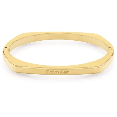 Afbeelding van Calvin Klein CJ35000556 Dames Armband Bangle Sieraad Staal Goudkleurig 5 mm breed 60 lang