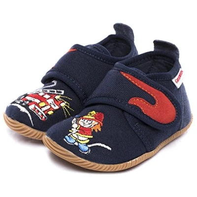 Afbeelding van Giesswein Serfaus SLIM FIT Pantoffels voor kinderen, Maat: 22, Bleu foncé Leer en textiel