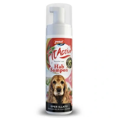 Afbeelding van FitActive Hondenshampoo Droogshampoo Aardbei geur 200ml