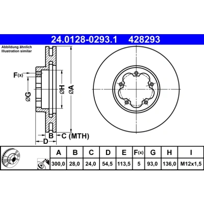 Afbeelding van Ate Remschijf 24.0128 0293.1