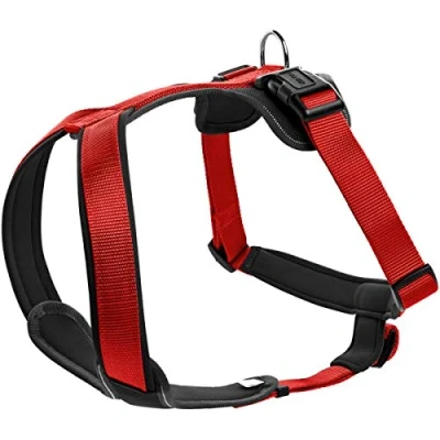 Afbeelding van Hunter Harnas Neopren Nylon Rood&amp;Zwart Hondenharnas 36 44x1.5 cm