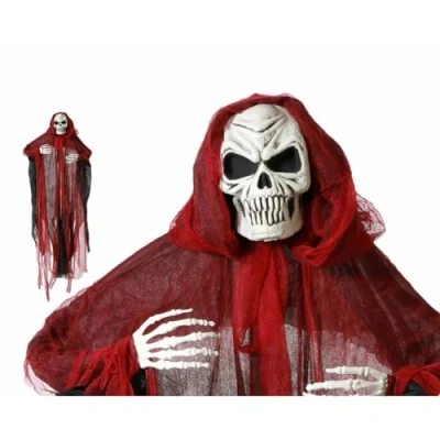 Afbeelding van Halloween/horror thema hang decoratie Geest/spook Skelet enge/griezelige pop 158 cm Feestdecoratievoorwerp