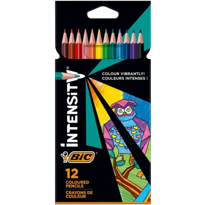 Afbeelding van Kleurpotloden Bic Intensity assorti etui à 12 stuks