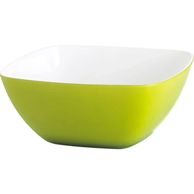 Afbeelding van Emsa 506681 hoekig schaaltje voor salade, kunststof, 0,6 liter, 13,5 x 7 cm, lichtgroen, Vienna