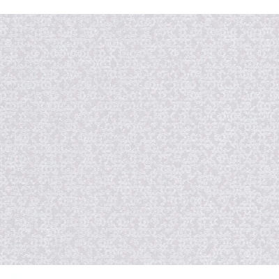 Afbeelding van Leen Bakker Livingwalls Behang Geometrische Vormen Wit En Metallic 53cm X 10,05 M Grijs Vinyl