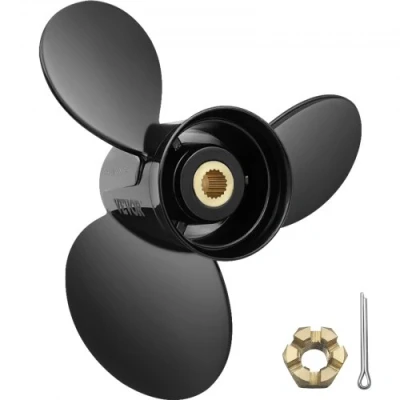 Afbeelding van VEVOR Buitenboordpropeller, vervangen voor OEM 3817468, 3 bladige 14,5&quot; x 19&quot; pitch aluminium bootpropeller, compatibel met Volvo Penta SX Drive Alle modellen, 19 tandspellen, RH