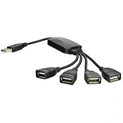 Afbeelding van Akyga AK AD 13 4 poorten USB 2.0 aansluiting hub A stekker adapter