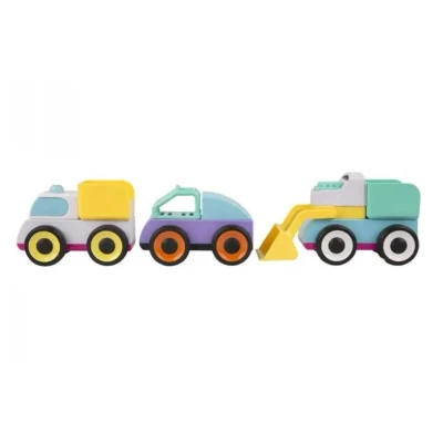 Afbeelding van Playgro Build and Drive Mix n Match 3 stuks Voertuigen P4088176