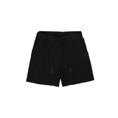 Afbeelding van GARCIA Short Geribbeld Zwart dessin XS