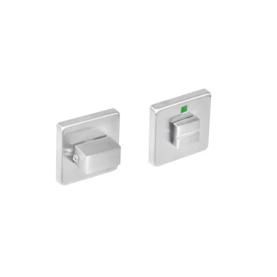 Afbeelding van WC slot vierkant geborsteld RVS