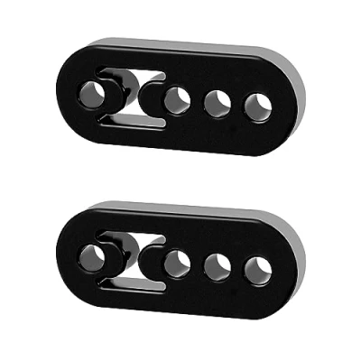 Afbeelding van QWORK® 2 Stuks Auto Uitlaat Hanger 4 Gat Universele Rubber Beugel Voor De Meeste