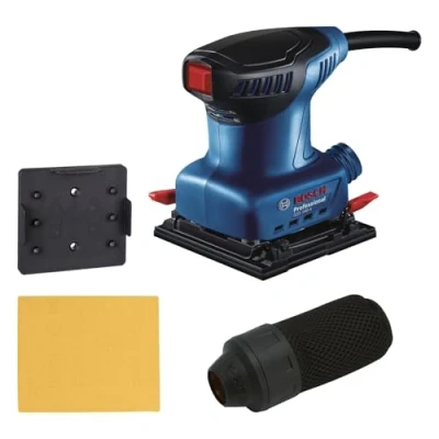 Afbeelding van Bosch Professional vlakschuurmachine GSS 140 (motor van 220 W, trillingen 3,4 m/s2, incl. stofzak, perforatieplaat, schuurpapier C411)