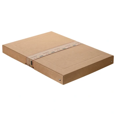 Afbeelding van Originele Falken PureBox Nature. Made in Germany. 40 mm hoog DIN A3. Opbergdoos met deksel van stevig karton Veganistische geschenkdoos transportdoos doos multifunctionele box