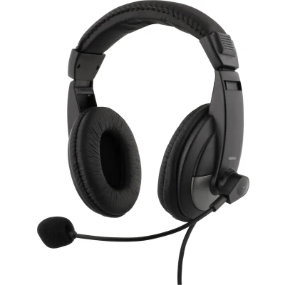 Afbeelding van Deltaco HL 50 Stereo Headset Microfoon Over Ear 1x 3,5 mm 4 pin Zwart
