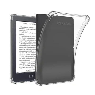 Afbeelding van GIOPUEY Clear Case voor Kobo Nia Zachte TPU achterkant shell slanke hoes met airbag bescherming, licht, compatibel transparant