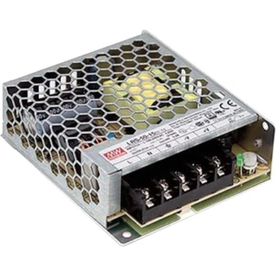 Afbeelding van Mean Well SCHAKELENDE VOEDING VOOR IT APPARATUUR 1 UITGANG 50 W 24 V GESLOTEN CHASSIS ENKEL PROFESSIONEEL GEBRUIK
