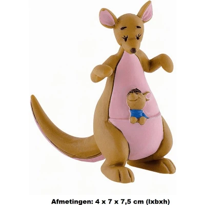 Afbeelding van Disney Kanga met Roo taart topper Winnie de poeh decoratie 7,2 cm.
