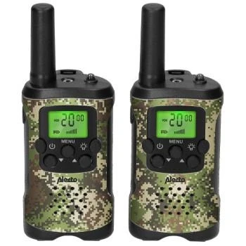 Afbeelding van Alecto FR115CAMO Set van twee walkie talkies voor kinderen, tot 7 kilometer bereik, Camouflage