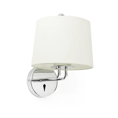 Afbeelding van Faro Lighting Montreal wandlamp met shade chrome, E27