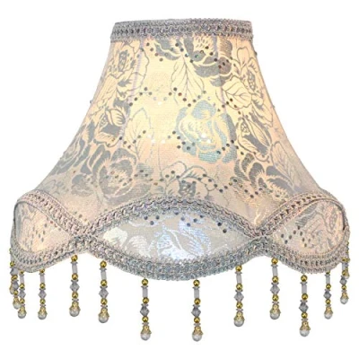 Afbeelding van Eastlion Retro Palace, 21,8 35,5 cm, handgemaakte E27 lampenkap voor tafellampen, staande lampen, wandlampen