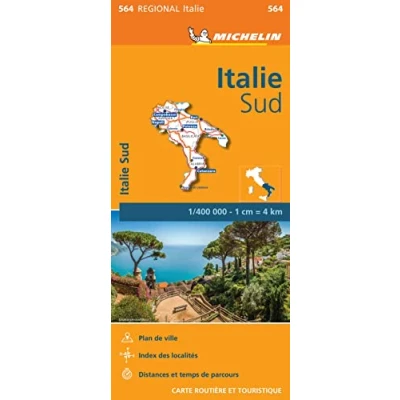 Afbeelding van Michelin Wegenkaart 564 Italië Zuid: Schaal 1 : 400.000