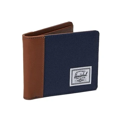 Afbeelding van Herschel Hank Portemonnee, Navy/Tan, Marineblauw/bruin, One Size, Klassiek