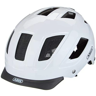 Afbeelding van ABUS Hyban 2.0 Stadshelm Stevige Fietshelm Voor Dagelijks Gebruik met ABS hardshell Dames en Heren Wit, Maat XL