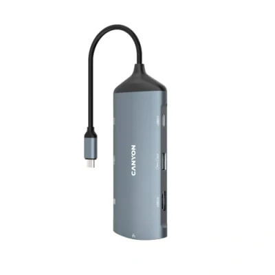 Afbeelding van Canyon 8 1 Hub USB C Multipoort Donkergrijs (TDS15)