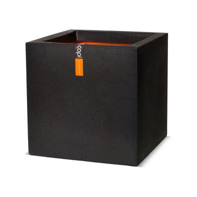 Afbeelding van Plantenbak Urban Smooth vierkant 40x40x40 cm zwart KBL903
