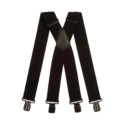Afbeelding van Olata Extra Brede X Vorm Bretels met Dikke Stof 5 cm. Zwart (Zwarte Clips)