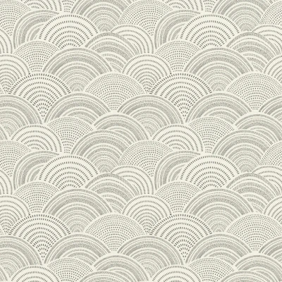 Afbeelding van Rasch Behang 581416 Wit vliesbehang met grafisch motief zwarte stippen, lijnen en bogen 10,05 m x 0,53