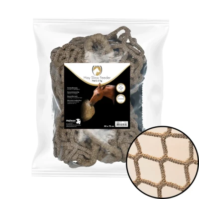 Afbeelding van Excellent Hay Slowfeeder net 2,5 kg (5 mm dik, maaswijdte 45 mm) One Size Naturel