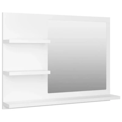 Afbeelding van vidaXL Badkamerspiegel 60x10,5x45 cm bewerkt hout wit