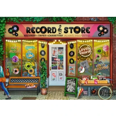Afbeelding van Ravensburger puzzel voor Volwassenen 1000 stukjes De vinylwinkel en kinderen vanaf 14 jaar Hoogwaardige ontspanning 12000250