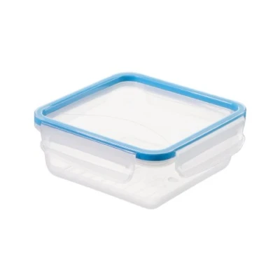 Afbeelding van Rotho Vershouddoos, blauw/transparant, 0,8 l vierkant
