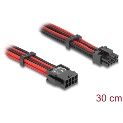 Afbeelding van Delock Verlängerungskabel 8 Pin Stecker zu 6 + 2 PCIe Buchse Text