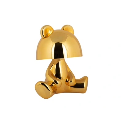Afbeelding van Leitmotiv Tafellamp Bear LED w. Bluetooth Speaker Verguld