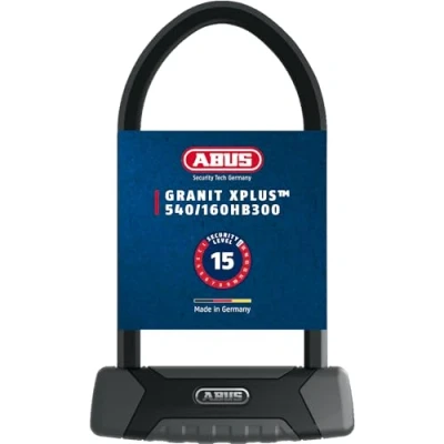Afbeelding van ABUS U slot Granit XPlus 540 + USH bevestiging Fietsslot met 13 mm beugel en cilinder veiligheidsniveau 15 300 beugelhoogte